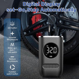 1 x RAW Customer Returns YUGUANG Portable Electronic Air Compressor, 4000mAh Tire Inflator Car Bicycle Pump Mini Car Compressor Digital LCD Display, 150PSI Type-C Bicycle Pump for Motorcycle Car Bicycle. - RRP €36.0