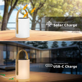 1 x RAW Customer Returns light to hope Solar Table Lamp Wireless Outdoor Table Lamp Remote Controls Dimmable Warm White and RGB, Portable IP44 LED Solar Lantern for Indoor, Outdoor, Garden, Patio, Camping, H22 cm - RRP €33.99