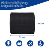 1 x RAW Customer Returns Big Ant Car Lumbar Cushion, Car Lumbar Support, Universal Back Cushion, Perfect for All Vehicles, Home, Office, Wheelchair Black  - RRP €20.15