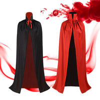 25 x Brand New Halloween cape, 90 cm vampire cape, grim reaper costume, Dracula s cape, vampire Halloween costume, cape black red, unisex cape with long hood, Halloween vampire costume cape - RRP €230.0