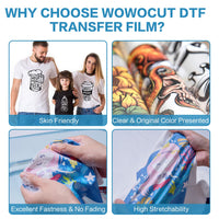 1 x RAW Customer Returns WOWOCUT DTF Transfer Film A3 11.7 x 16.5 50 Sheets, Double-Sided Matte PET Transfer Paper for Direct Printing on T-Shirts, for Epson Inkjet Printers - RRP €19.99