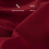 1 x RAW Customer Returns Blumtal fitted sheet microfibre - fitted sheet 90x190 cm - Oekotex certified duvet cover in 90x190 cm - bed sheet for mattresses in 90x190 cm - fitted sheets - sheet 90x190 - Aurora Red - Red - RRP €14.24