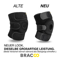 1 x RAW Customer Returns Bracoo KS10 knee support for men and women Knee support with patella opening - neoprene knee support ideal for volleyball, basketball, fitness, sports and everyday life black  - RRP €16.99