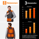 1 x RAW Customer Returns Sevdiea men s heating vest with power bank 16000mAh 7.4V included, Hilpert heated vest, heat vest with rechargeable battery-XL - RRP €81.67