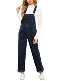 1 x RAW Customer Returns Roskiky overall women summer dungarees women jeans jumpsuit women long work trousers women dungarees deep blue dungarees women dungaree dress women jeans deep blue M - RRP €43.99