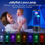 3 x RAW Customer Returns AONAT LED Fantasy Jellyfish Lava Lamp, LED Children s Aquarium Night Lights Round Jellyfish Lamp, 8 Colors Setting Mood Light for Home Office Decoration Great gifts for children and adults - RRP €83.97