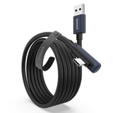 1 x RAW Customer Returns Syntech Link Cable 3 M 10 FT Compatible with Quest 3 2 Pro and Pico4 Pro Accessories and PC Steam VR, High Speed PC Data Transfer, USB 3.0 to USB C Cable for VR Headset and Gaming PC, Black - RRP €17.99