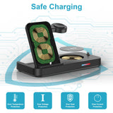 1 x RAW Customer Returns 4 in 1 charging station for Samsung Watch and mobile phone, inductive charging station for Samsung Galaxy Watch 6 5 Pro 4 3 Active 2 1 Buds , wireless charger for Samsung S24 S23 S22, iPhone 15 Pro - RRP €26.21