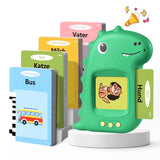 1 x RAW Customer Returns Talking flash cards children s toys from 2 3 4 5 6 years educational games for autism educational toys learning German for children preschool children gift for boys girls 2-4 years 112 sheets 224 words - RRP €15.92