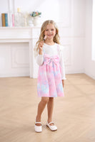 1 x Brand New Refein Toddler Baby Girls Dress Unicorn Star Princess Dress Cotton Ruffle Long Sleeve Bow Party Festive Dress Spring Autumn Clothing Size 90-120 - RRP €27.6