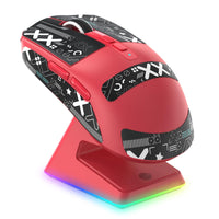 1 x RAW Customer Returns VGN Game Power Attack Shark X6 Superlight Wireless Gaming Mouse with RGB Charging Station, 49g Ultralight Mouse, PixArt PAW3395 Sensor, 26000DPI, 2.4G BT Wired, Griptape Set, G502, PC Mac, White - RRP €58.99