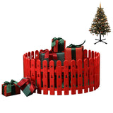 1 x RAW Customer Returns Christmas Tree Fence, Red Decoration for Home Garden Christmas Tree Wedding Party 36 Pieces  - RRP €26.71