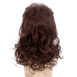 1 x RAW Customer Returns STfantasy Brown Mullet Wig 70s Disco Party Men Wig Long Curly Wigs for Men Hippie Rocking 80s Them Party Cosplay Costume Canival Heat Resistant Hair Wigs - RRP €26.2