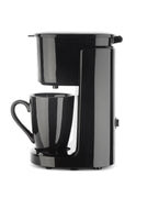 1 x RAW Customer Returns grossag 1322 single coffee machine KA 8.17 black stainless steel -1 cup coffee machine 150ml permanent filter 380W - RRP €22.18