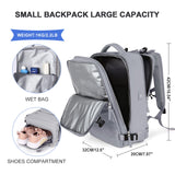 1 x RAW Customer Returns SZLX Large Travel Backpack Women, Ryanair Hand Luggage 40x20x25 Backpack 45x36x20 Easyjet with USB Port Backpack Waterproof Laptop Business Men s Travel Backpack Hand Luggage Airplane with Shoe Compartment - RRP €46.84