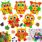 1 x Brand New WIDEBG Felt Craft Set Owl Pendant DIY Felt Autumn Craft Children Set Felt Craft Set for Decoration Owl Craft Sets Children s Birthday Festive Gift Autumn Creative Sets Decoration - RRP €20.4