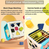 3 x Brand New Afufu Montessori toys from 1 year, 7-in-1 motor skills cube motor skills toy from 1 2 3 year, activity cube baby, activity board for toddlers, sensory gift for children boys girls - RRP €64.86