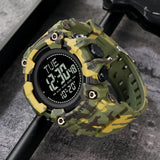 1 x RAW Customer Returns findtime digital watch men military sports watch for men digital large tactical wristwatch with compass world time 5ATM waterproof outdoor watch men with light stopwatch countdown alarm clock - RRP €36.29