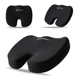 2 x RAW Customer Returns EDS orthopedic memory foam seat cushion for office chair, breathable seat pad, orthopedic hip cushion for car seats, desk chairs, gaming computer chairs, coccyx cushion - RRP €47.18