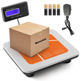 1 x RAW Customer Returns Bonvoisin parcel scale 300kg 660lb parcel shipping scale with separate large LCD display, 4 AA batteries EU power adapter included, kg oz lb switchable, with counting function - RRP €95.0