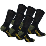 1 x RAW Customer Returns Caterpillar Diabetic Work Socks 6 Pairs Work Socks, Excellent Blood Circulation, Reinforced Heel Tip, Cotton, Hand-Linked Black, 43-46  - RRP €24.1