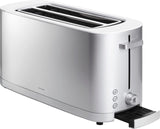 1 x RAW Customer Returns ZWILLING ENFINIGY toaster with 3 automatic programs, 7 browning levels and switch-off function, long slot toaster for 4 short or 2 long slices, silver without bun attachment  - RRP €105.0