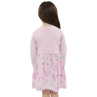 1 x RAW Customer Returns Barbie clothes Unicorn Dress For Girls Winter dress girls Pink 122 - RRP €23.33