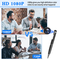 1 x RAW Customer Returns GCMacau Mini Camera Pen Camera - Ultra Portable HD Small 1080P Mini Cam, Micro Surveillance Camera Night Vision Security Camera Recording for Home Office Meeting Recording - RRP €30.24