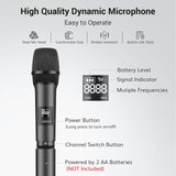 1 x RAW Customer Returns TONOR Dual Microphone Wireless System, Radio Microphone Wireless Karaoke Microphone Set Wireless Microphone 60m Range with Receiver for Wedding Party Church Lecture Stage Speeches Conference TW450 Gray - RRP €89.99