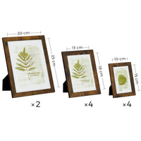 1 x RAW Customer Returns SONGMICS Photo Frames, Set of 10, Two 20 x 25 cm, Four 13 x 18 cm, Four 10 x 15 cm, MDF, Plastic Protection, Rustic Brown RPF310X01 - RRP €26.99