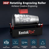 1 x RAW Customer Returns Laser Rotary Roller, KENTOKTOOL ARot2 Rotary Roller for Laser Engraving Machine, 360 Y-Axis Roller for Cylinders, Cups, Pens, Compatible with LE400PRO and Most Laser Engraving Machines - RRP €121.0