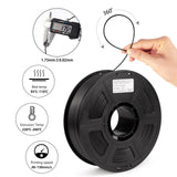 1 x RAW Customer Returns IEMAI ABS Carbon Fiber Filament 1.75 mm, 3D Printer Filament ABS, Carbon Fiber Filament 1.75 ABS Filled with 20 Carbon Fiber, ABS Filament 1.75 mm, Matte Black 1 kg Spool - RRP €36.99