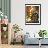 5 x Brand New TOSTOG Diamond Painting for Adults, Anime Ninja Turtles 5D Diamond Painting Kits Pictures, DIY Diamond Painting Diamond Painting Pictures Set 30 x 40 cm for Wall Decor - RRP €35.35