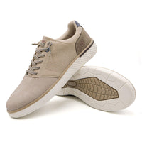 1 x RAW Customer Returns LEOSS ORIGINAL Men s Shoes Sneakers Casual Sport Lace Up Breathable Casual Beige 43 EU - RRP €35.28