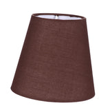 1 x RAW Customer Returns Uonlytech Small Lampshade Fabric Barrel Fabric Lampshade Table Lamp Cover Chandelier Lampshade Replacement for Home 1pc Coffee - RRP €16.48