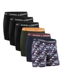 1 x RAW Customer Returns DANISH ENDURANCE Men s Boxer Shorts, 6 Pack, Retro Shorts Made of Soft Cotton Multi-Colour 3X Black, 1x Green Orange, 1x Navy Bordeaux, 1x Retro , 3X l  - RRP €45.95