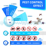 1 x RAW Customer Returns Ultrasonic Repellent, Set of 4 Ultrasonic Mosquito Repellent, Mice and Rats Indoor Electronic Insect Repellent for Ants, Spiders - RRP €19.28