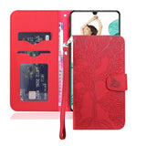 1 x Brand New Nokverzy Case for Samsung Galaxy S22 5G 6.1 Flip Case Leather Magnetic Shockproof Butterfly Tree Motif Phone Case for Samsung Galaxy S22 5G 6.1 Case with Card Slot Strap Stand Magnet Red - RRP €21.6