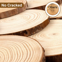 1 x RAW Customer Returns Philorn Wooden Discs 6 Pieces Round Tree Discs 16-17cm Wood Log Discs, Wooden Discs for Crafting Decoration for DIY Crafts, Wedding Centerpieces, Christmas Decoration, Tree Disc Buy Large - RRP €17.0