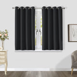 1 x RAW Customer Returns CUCRAF blackout curtain black for bedroom, children s room curtains blackout thermal curtain, opaque eyelet curtain, heat-insulating, set of 2 H 137 x W 117 cm - RRP €27.22