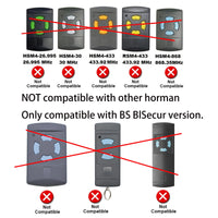 1 x RAW Customer Returns Compatible with H rmann 868 MHz BS Bisecur HSE1 HSE2 HSE4 868 BS hand-held transmitter HS1 HS4 HS5 HSS4 HSP4 HSD2 HSZ 1 868 BS remote control 1 piece - RRP €21.6