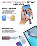 1 x RAW Customer Returns 256GB USB Stick for Phone, Pen Drive 4-in-1 High Speed 3.0 Interface for IOS, Android and PC, USB Stick with External Memory for Phone, Smartphone, Computer, Laptop, Data, Photos Film - RRP €34.93