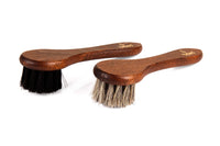 1 x RAW Customer Returns The Shoe Horn High Gloss Shoe Brush Set Classic Edition - Horsehair Brushes Made of Beechwood z2487 - RRP €18.25