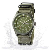 1 x RAW Customer Returns Infantry Watches Men s Wristwatch Military Watch Outdoor Men s Wristwatches Men s Watch Waterproof Green Tactical Field Watches for Men Date Weekday Luminous Work Watch NATO Band - RRP €35.28