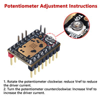 1 x RAW Customer Returns BIGTREETECH TMC2209 V1.3 Stepper Motor Driver UART, Step DIR Mode Ultra Silent Stepsticks with Heatsink for SKR V1.4 Turbo SKR 3, Octopus Manta M4P M5P M8P MKS Gen L 3D Printer Motherboard 5Pcs - RRP €30.24