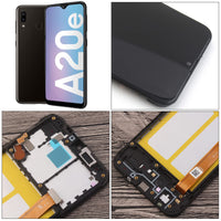 1 x RAW Customer Returns YHX-OU 5.8 inch LCD Digitizer for Samsung Galaxy A20E SM-A202F LCD Display Touch Screen Replacement with Installation Tools 1pcs Tempered Glass 1 SIM Card Black Frame  - RRP €36.27