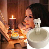 5 x Brand New Cat Candle Holder,Cartoon Cat Candle Holder,Cute Cat Tea Light Holder,Funny Cute Cat Candle Holder,Paws Warming Home Decoration Gifts for Cat Lovers Candles Not Included  - RRP €84.95