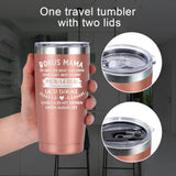 1 x RAW Customer Returns Livole Mom Gift Mother s Day, Thank You Gifts, Christmas Gifts for Stepmom - Bonus Mom, You Don t Give Me Life - 20oz Coffee Mug to go Thermo, 600ml Stainless Steel Camping Mug - RRP €18.99