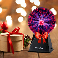 1 x RAW Customer Returns Theefun Plasma Ball, 15cm Magic Luminous Ball, Electrostatic Ball Touch Sensitive Flashing Ball, Flashing Educational Toy Physics Flash Light Plasma Lamp Sphere Light Effects Made of Glass - RRP €35.4