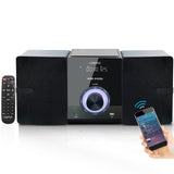 1 x RAW Customer Returns 30W Compact HiFi Stereo Micro System with CD Player, Bluetooth, FM Radio, USB, Auxiliary Input, Large LED Screen and Button, Remote Control - RRP €98.5